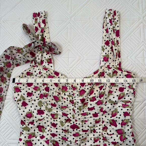 For Love & Lemons Betty Bud Rose Mini Dress Size S - Picture 7 of 14